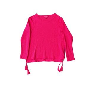 Lilly Pulitzer Jody Lightweight Sweater Top Neon Pink Women's Size L